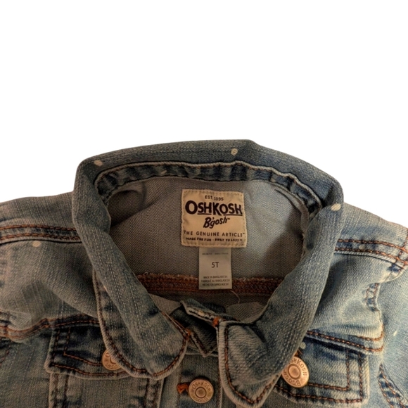 Oshkosh Denim Size 5T Girls Coat Jacket - Picture 4 of 6